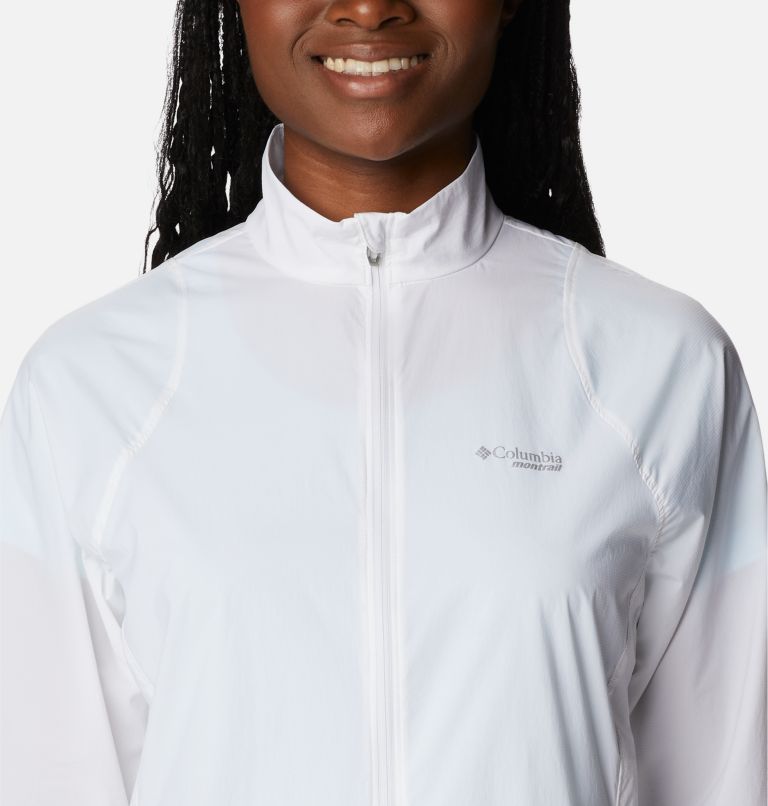 Women's Endless Trail Wind Shell Jacket, Color: White, image 4