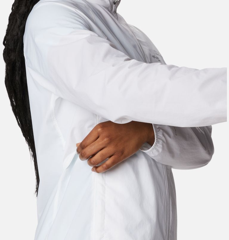 Women's Endless Trail Wind Shell Jacket, Color: White, image 5