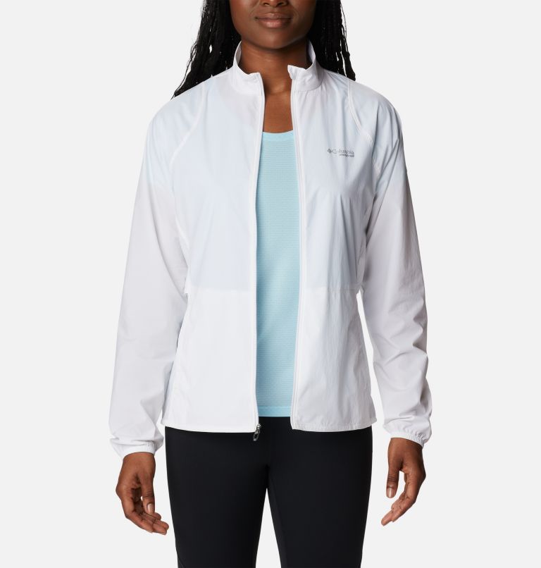 Women's Endless Trail Wind Shell Jacket, Color: White, image 7