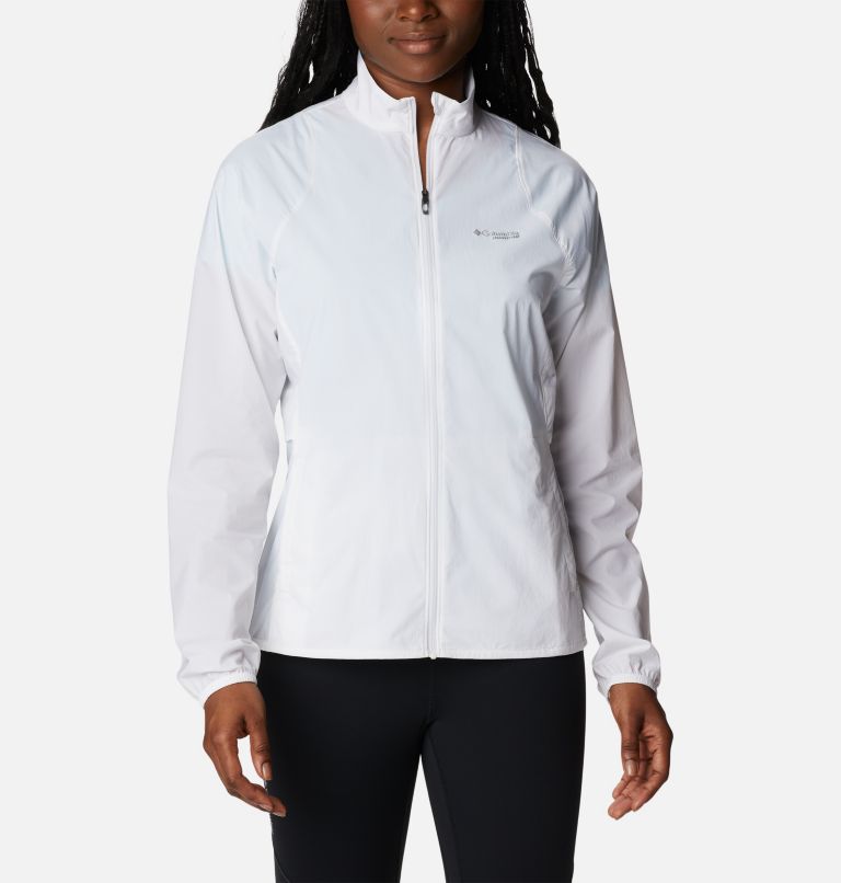 Women's Endless Trail Wind Shell Jacket, Color: White, image 1