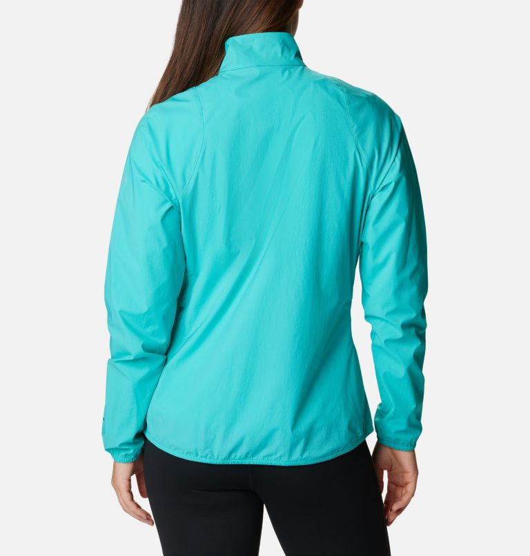 Women's Endless Trail Wind Shell Jacket, Color: Bright Aqua, image 2