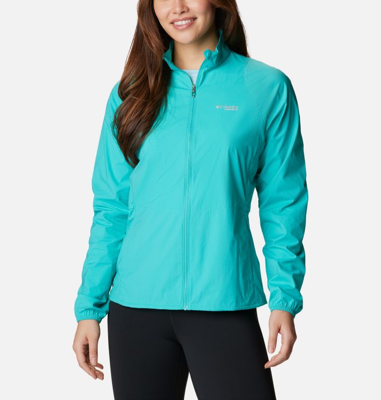 Thumbnail: Women's Endless Trail Wind Shell Jacket, Color: Bright Aqua, image 1