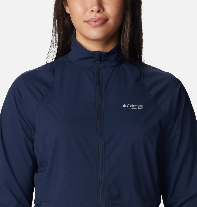 Women's Endless Trail Wind Shell Jacket, Color: Collegiate Navy, image 4