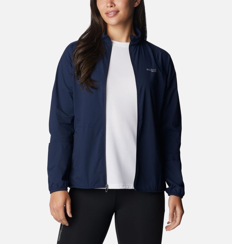 Thumbnail: Women's Endless Trail Wind Shell Jacket, Color: Collegiate Navy, image 8