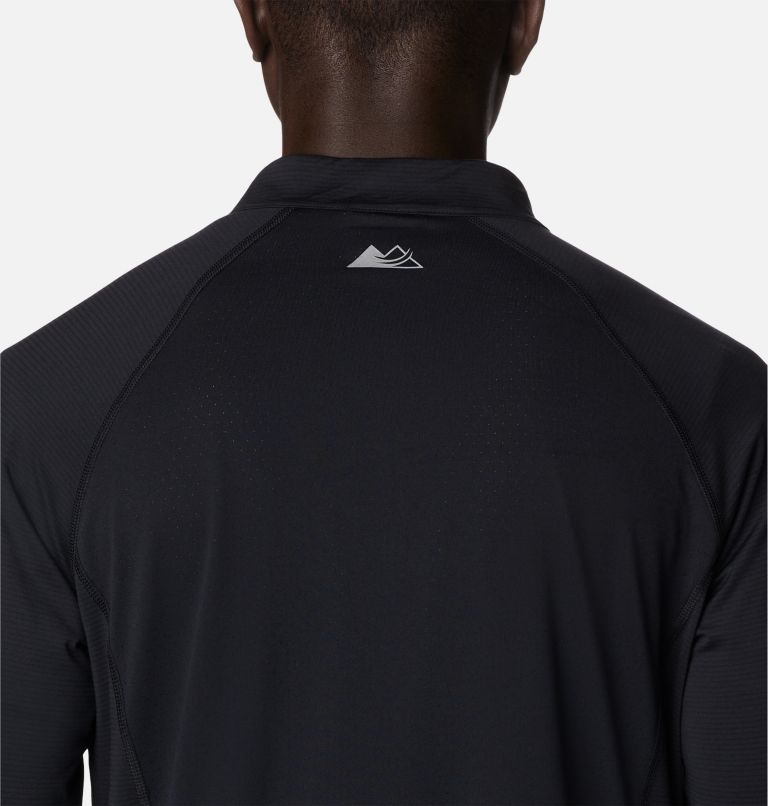 Men's Endless Trail Half Zip Mesh Long Sleeve Shirt, Color: Black, image 5