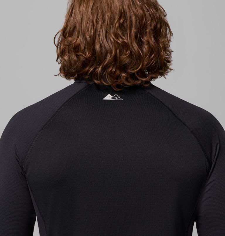 Men's Endless Trail Half Zip Mesh Long Sleeve Shirt, Color: Black, image 7