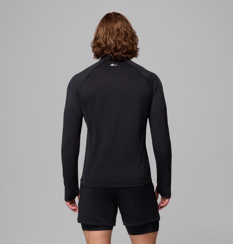 Men's Endless Trail Half Zip Mesh Long Sleeve Shirt, Color: Black, image 3