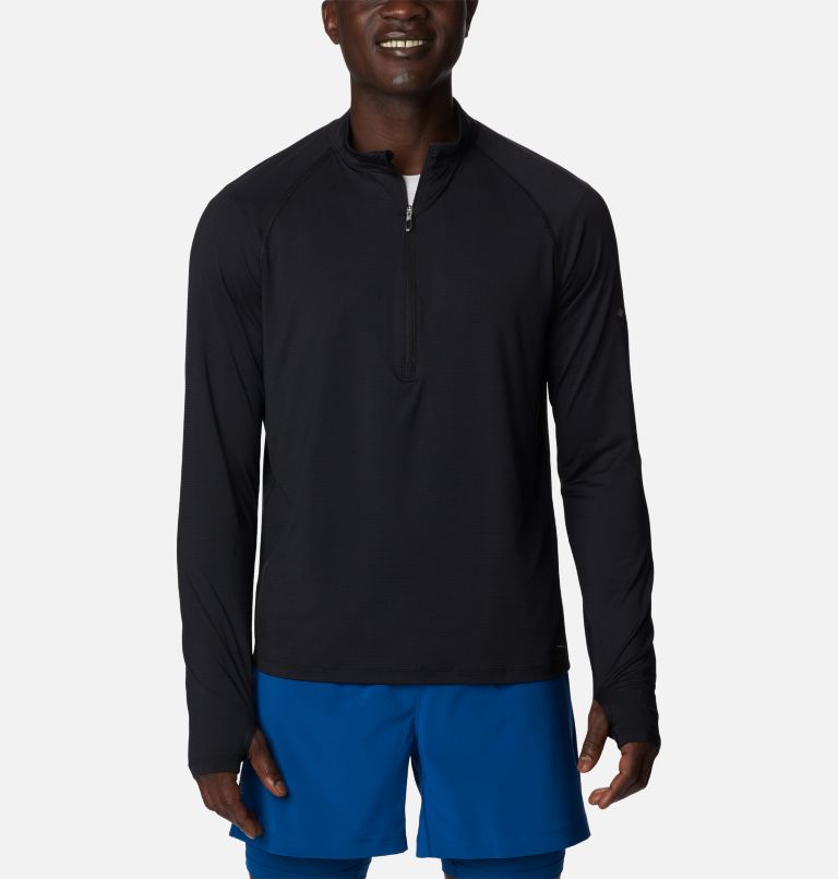 T-shirt Graphique Running Manches Longues Endless Trail Homme, Color: Black, image 1