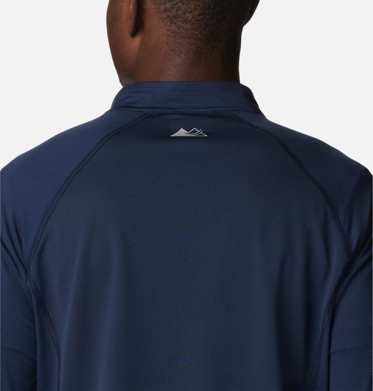 Men's Endless Trail Half Zip Mesh Long Sleeve Shirt, Color: Collegiate Navy, image 5