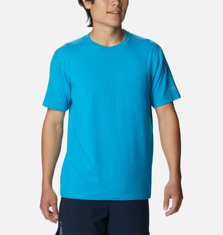 T-shirt de course technique Endless Trail Homme, Color: Ocean Blue, image 1