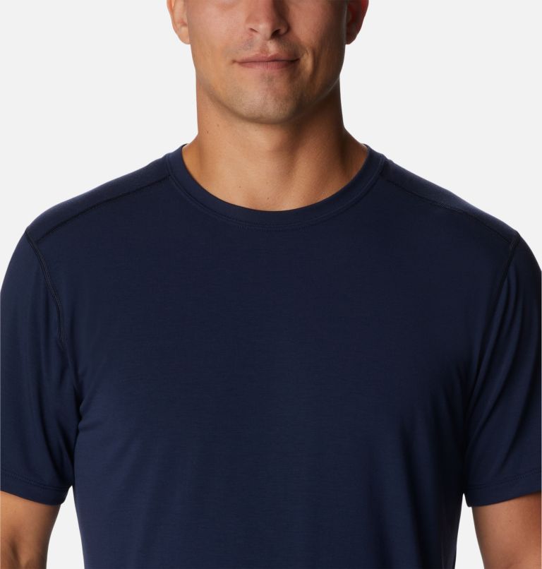 Thumbnail: Men's Endless Trail Running Tech T-Shirt, Color: Collegiate Navy, image 4