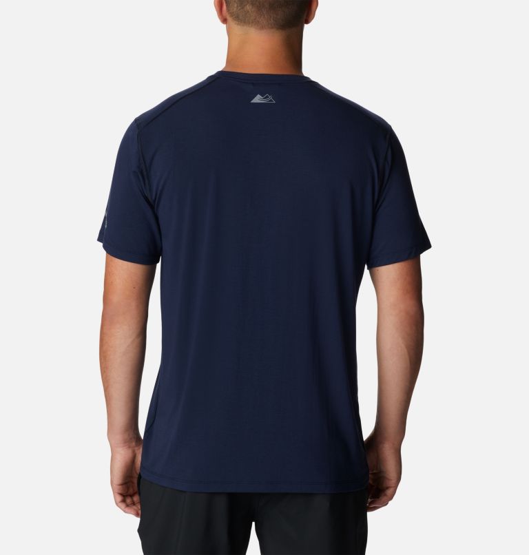 Men's Endless Trail Running Tech T-Shirt, Color: Collegiate Navy, image 2
