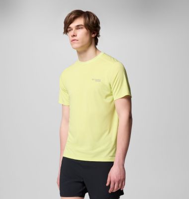 Men's Endless Trail Running Tech T-Shirt, Color: Neon Light, image 4