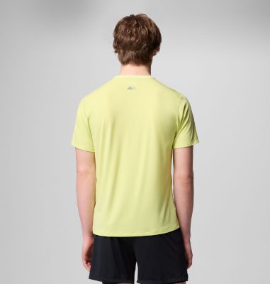 Men's Endless Trail Running Tech T-Shirt, Color: Neon Light, image 3