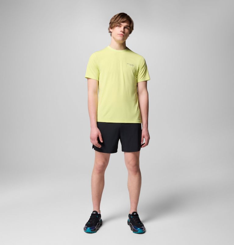 Men's Endless Trail Running Tech T-Shirt, Color: Neon Light, image 2