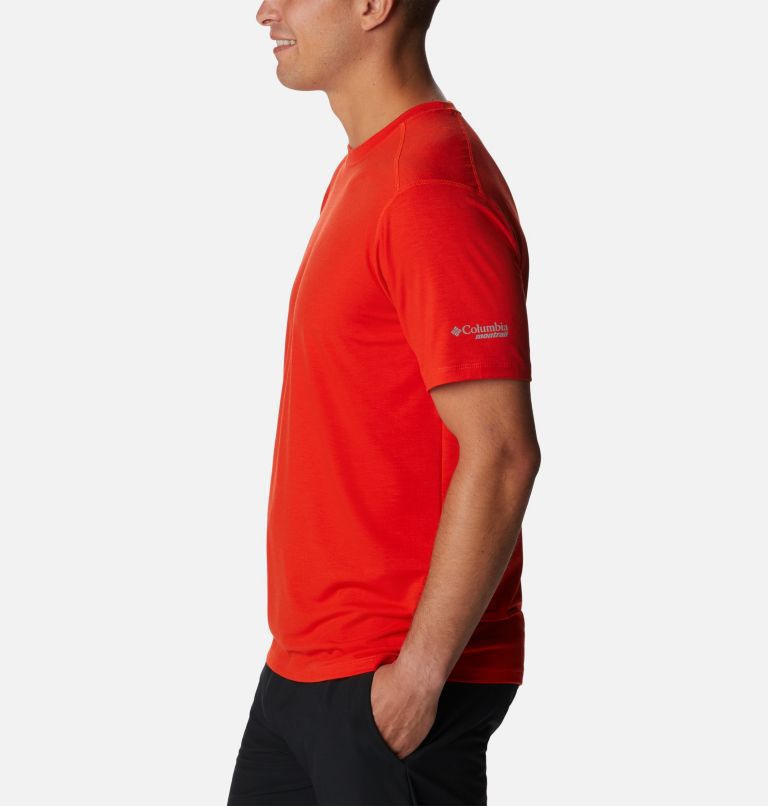 Men's Endless Trail Running Tech T-Shirt, Color: Spicy, image 3