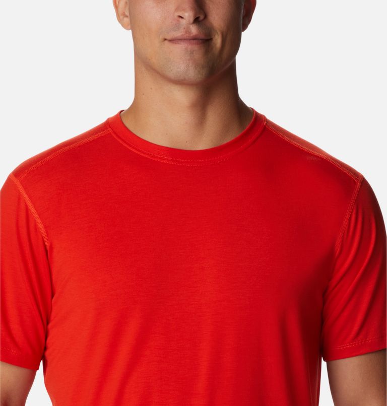 Thumbnail: Men's Endless Trail Running Tech T-Shirt, Color: Spicy, image 4