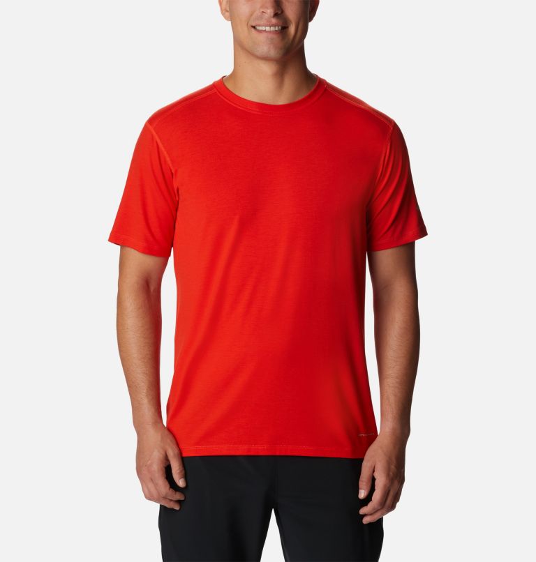 Thumbnail: Men's Endless Trail Running Tech T-Shirt, Color: Spicy, image 1
