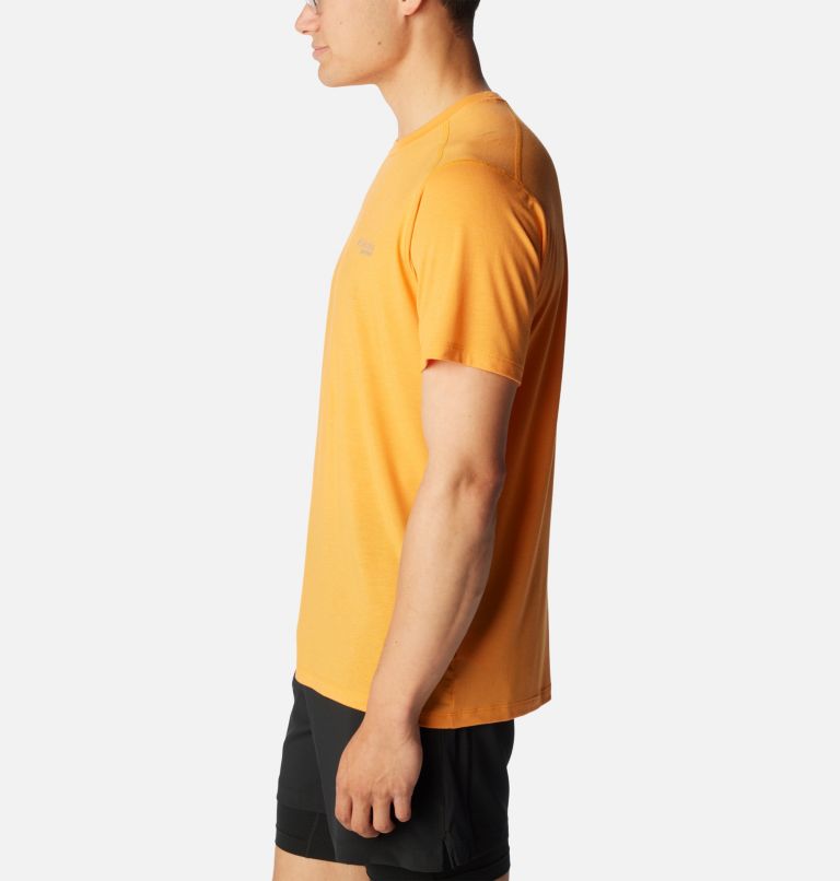 Men's Endless Trail Running Tech T-Shirt, Color: Marmalade, image 3