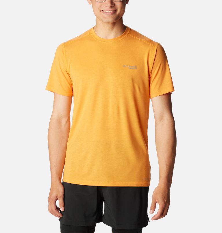 Men's Endless Trail Running Tech T-Shirt, Color: Marmalade, image 1