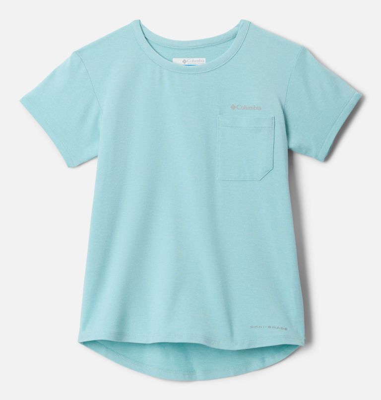 Girls' Tech Trail T-Shirt, Color: Spray Heather, image 1