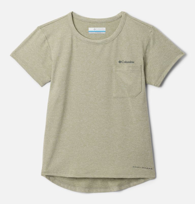 Girls' Tech Trail T-Shirt, Color: Safari Heather, image 1