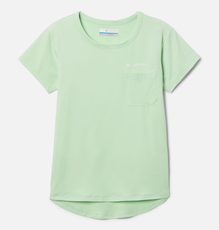 Girl's Tech Trail Short Sleeve T-Shirt, Color: Key West Heather, image 1