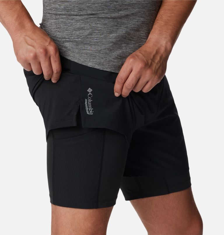 Men's Endless Trail 2-in-1 Running Shorts, Color: Black, image 6