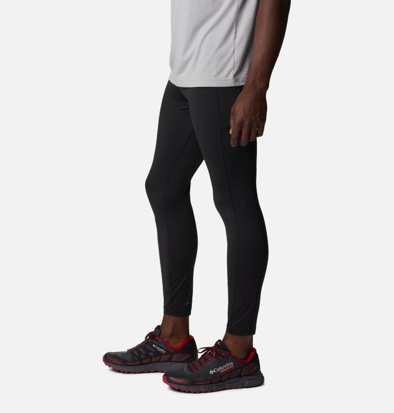 Men's Endless Trail Running Tights, Color: Black, image 3