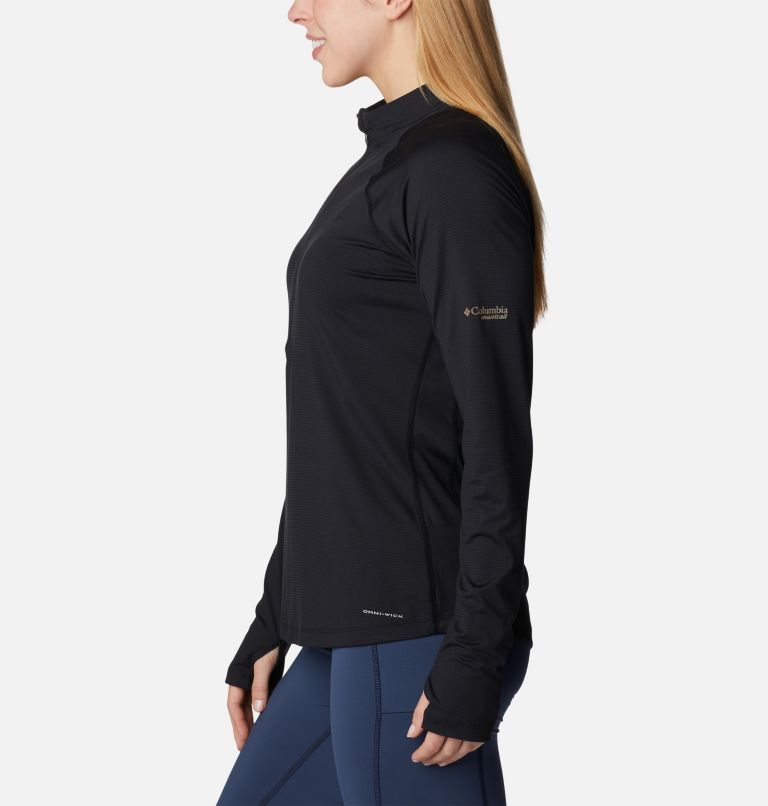 Thumbnail: Women's Endless Trail Half Zip Mesh Long Sleeve Shirt, Color: Black, image 3