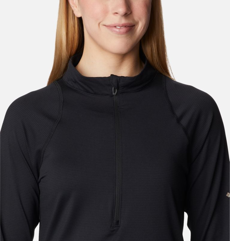 Women's Endless Trail Half Zip Mesh Long Sleeve Shirt, Color: Black, image 4