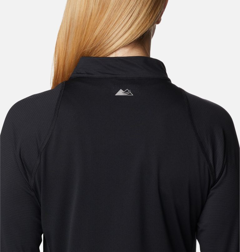 Women's Endless Trail Half Zip Mesh Long Sleeve Shirt, Color: Black, image 5