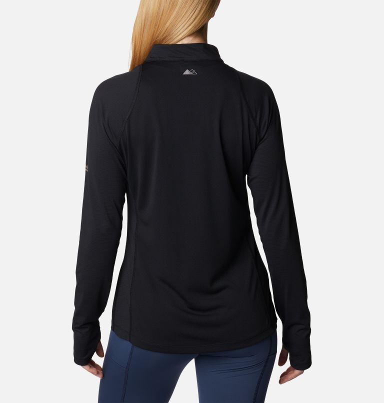 Women's Endless Trail Half Zip Mesh Long Sleeve Shirt, Color: Black, image 2