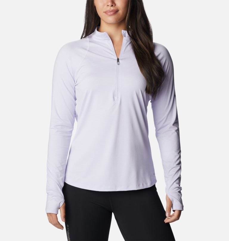 Women's Endless Trail Running Long Sleeve T-Shirt, Color: Purple TInt, image 1
