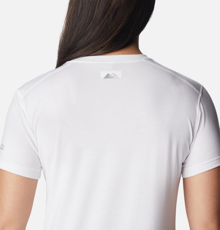 Thumbnail: Women's Endless Trail Running Tech T-Shirt, Color: White, image 5