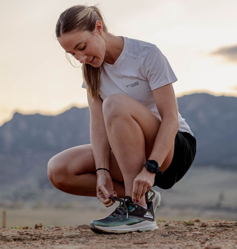 Women's Endless Trail Running Tech T-Shirt, Color: White, image 7