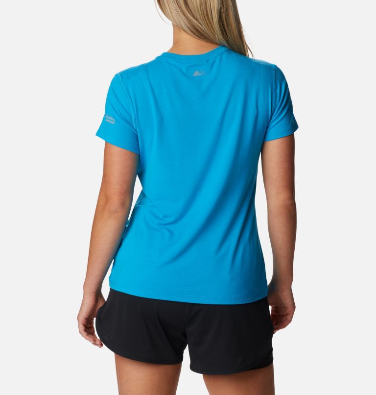 Thumbnail: Women's Endless Trail Running Tech T-Shirt, Color: Ocean Blue, image 2