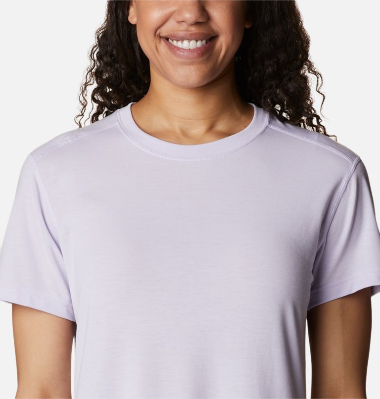 Women's Endless Trail Running Tech T-Shirt, Color: Purple Tint, image 4