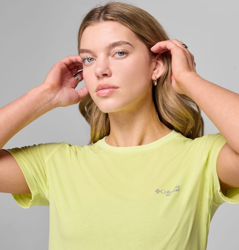 Women's Endless Trail Running Tech T-Shirt, Color: Neon Light, image 5