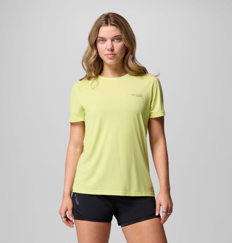 Women's Endless Trail Running Tech T-Shirt, Color: Neon Light, image 1