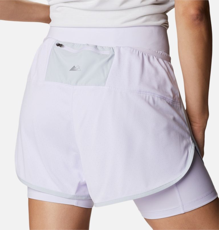 W Endless Trail 2n1 Short, Color: Cirrus Grey, Purple Tint, image 5
