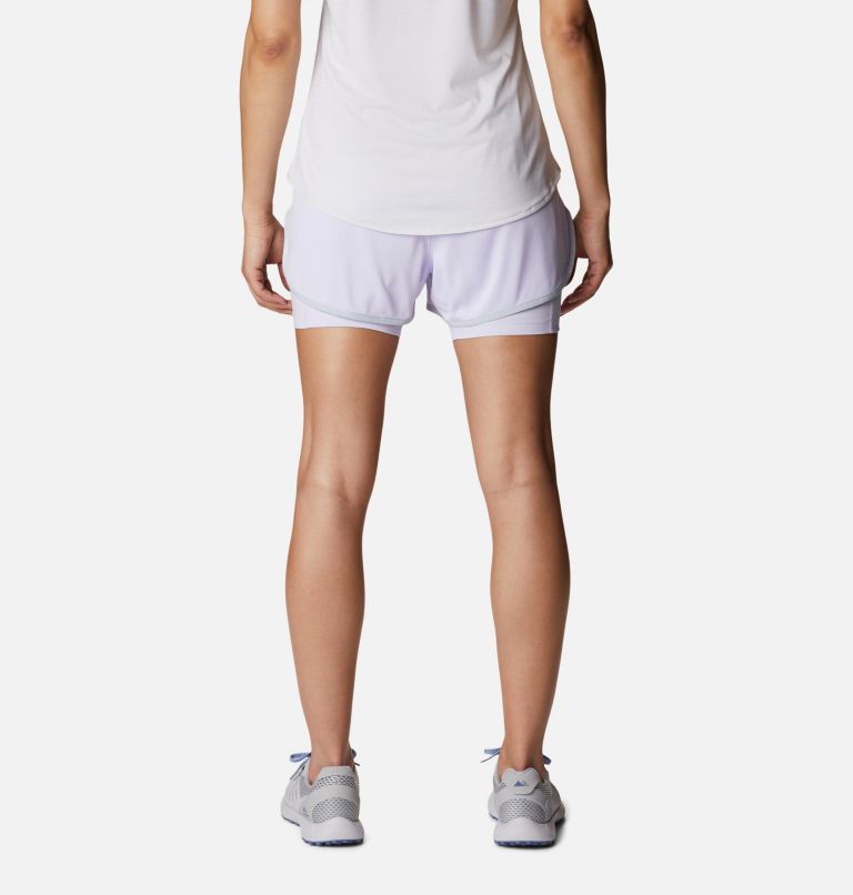 Thumbnail: Women's Endless Trail 2-in-1 Shorts, Color: Cirrus Grey, Purple Tint, image 2