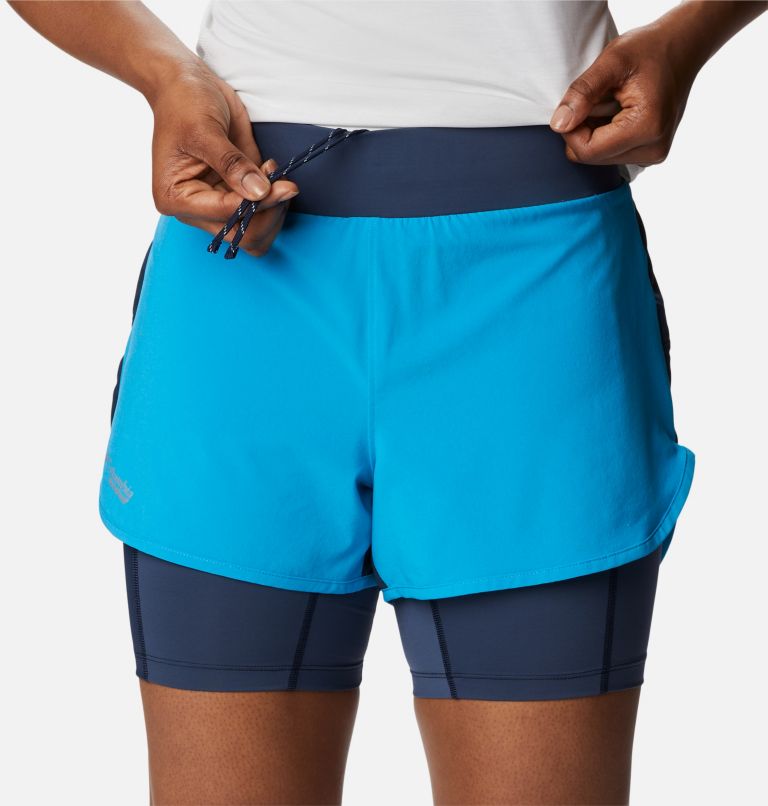 W Endless Trail 2n1 Short, Color: Ocean Blue, Collegiate Navy, image 4