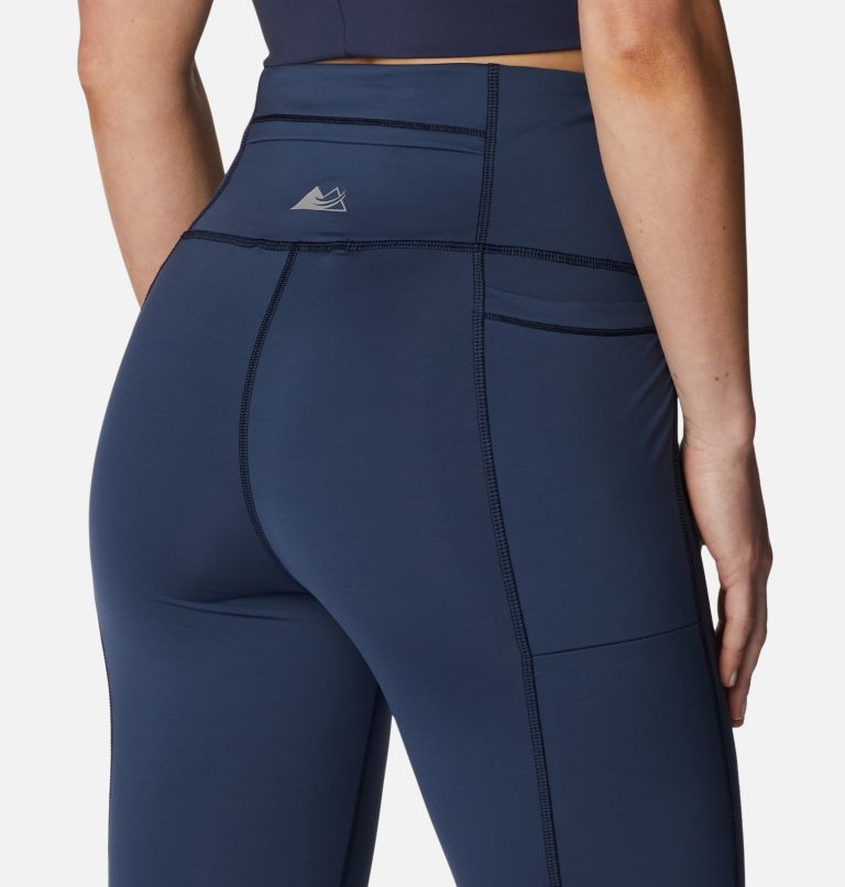 Women's Endless Trail Running Tights, Color: Collegiate Navy, image 5