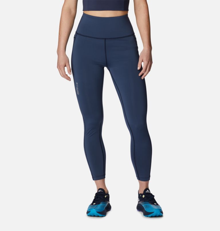 Women's Endless Trail Running 7/8 Tights, Color: Collegiate Navy, image 1