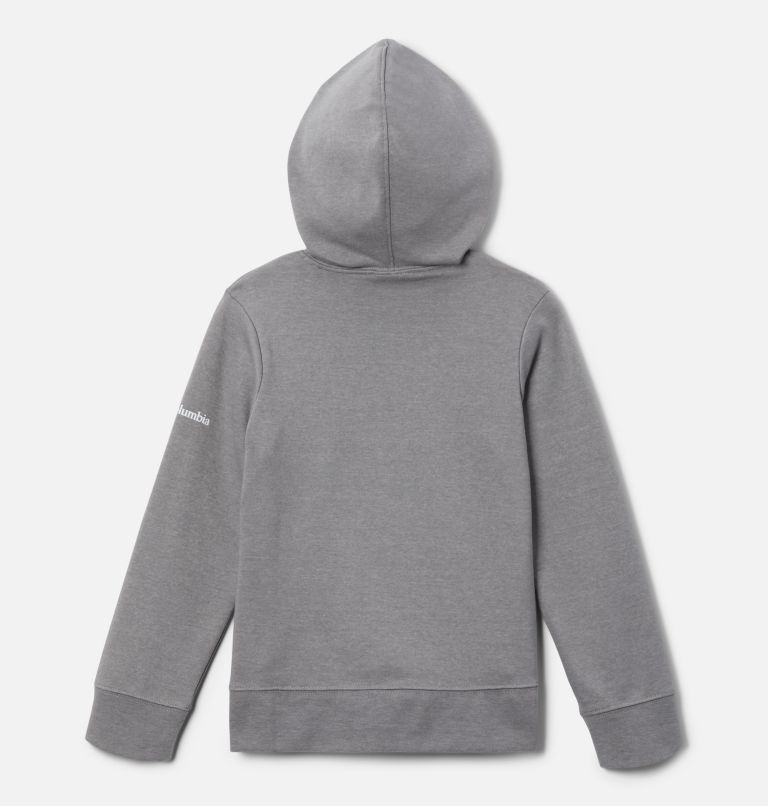 Girls' Columbia Trek French Terry Hoodie, Color: Light Grey Heather, image 2