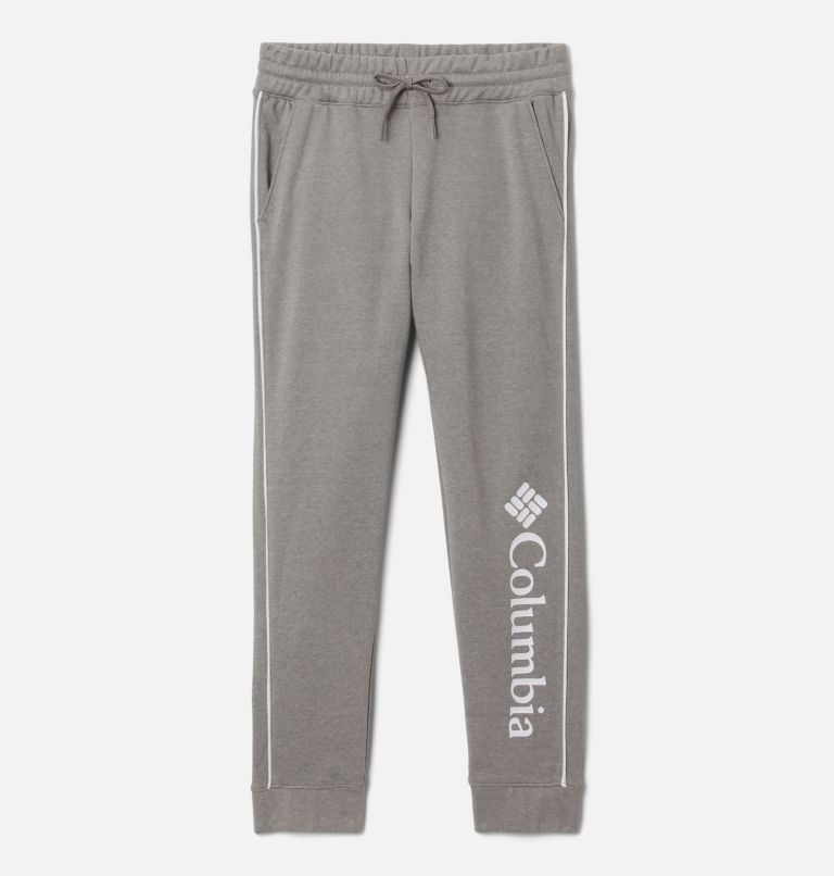 Thumbnail: Girls' Columbia Trek French Terry Joggers, Color: Light Grey Heather, image 1