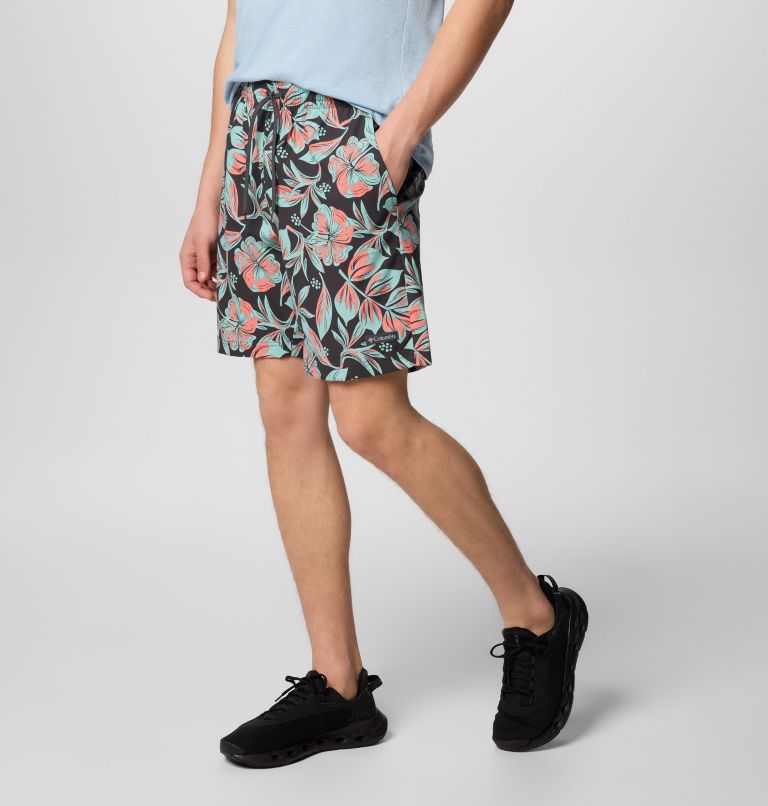Men's Summertide Stretch Printed Shorts, Color: Shark Rosella, image 4