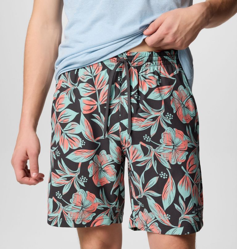 Men's Summertide Stretch Printed Shorts, Color: Shark Rosella, image 5