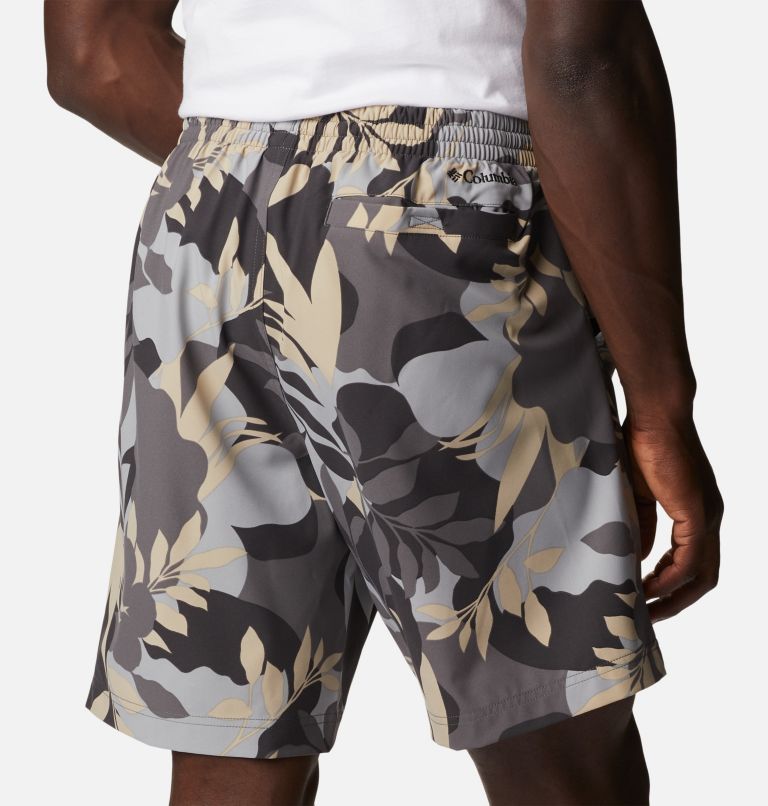 Men's Summertide Stretch Printed Shorts, Color: City Grey Floriated, image 5